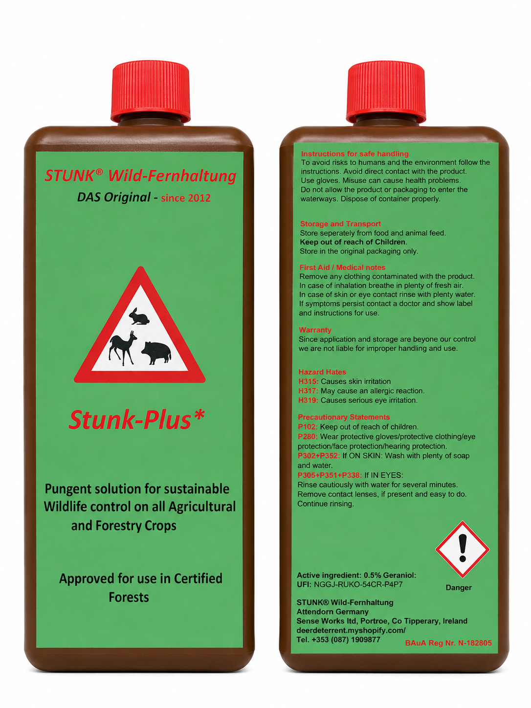 STUNK Deer Deterrent - 1 Litre Solution